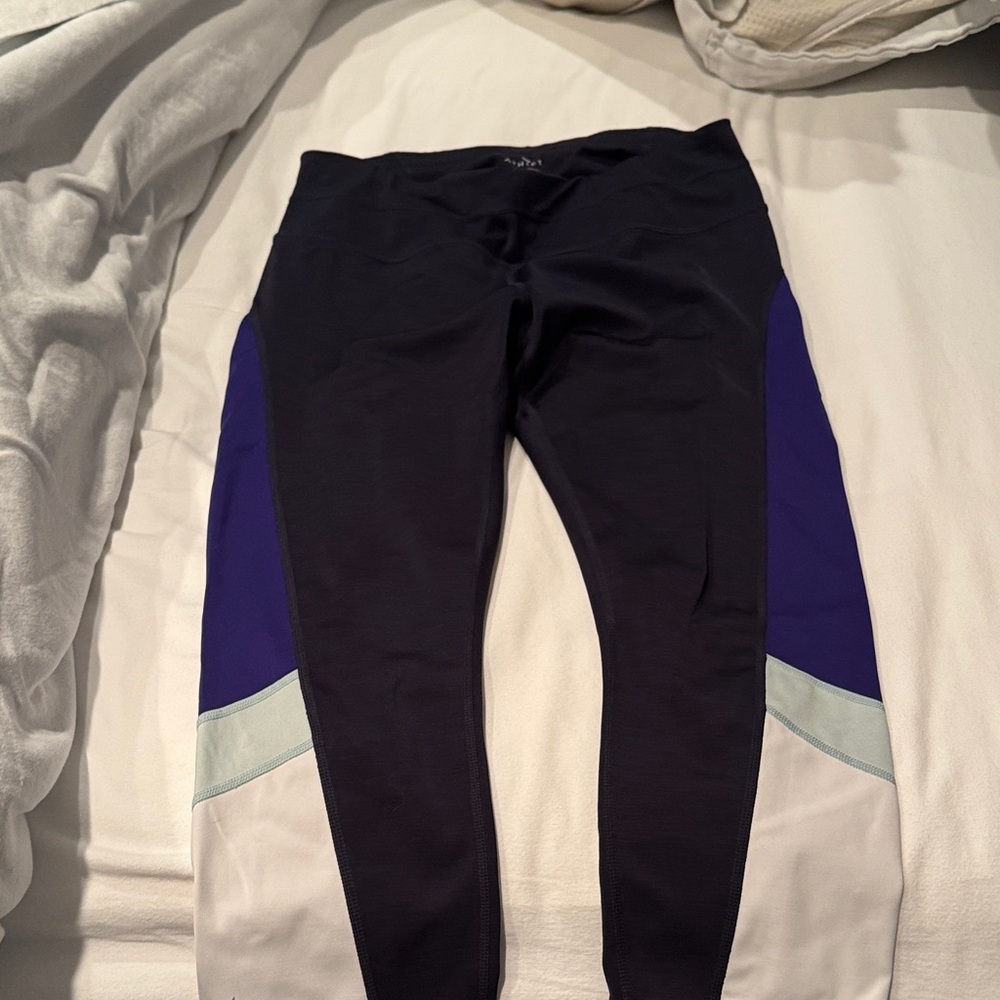 Athleta Kids Leggings in Black, Purple, and White